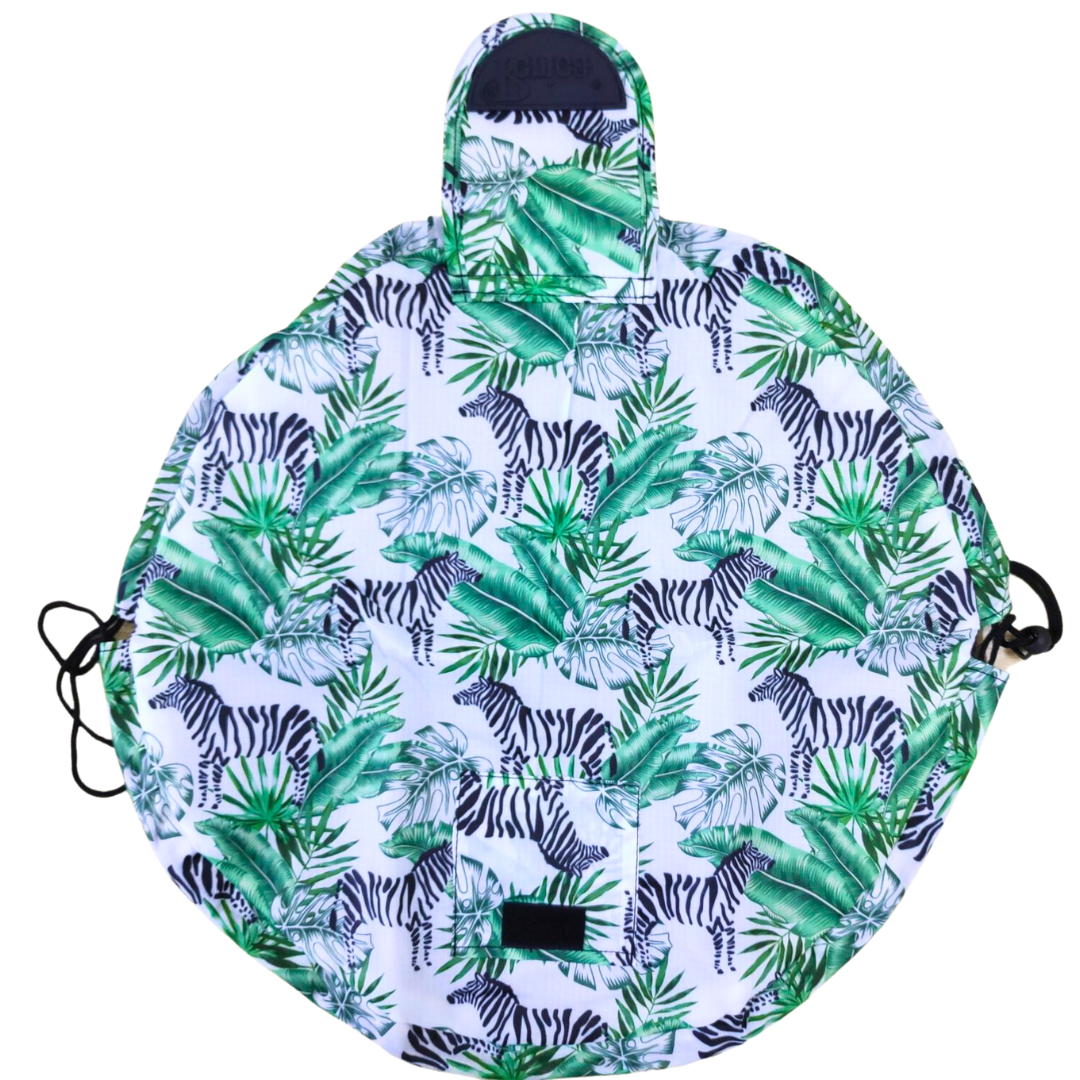 Zebra - Drawstring Cosmetic Travel Bag