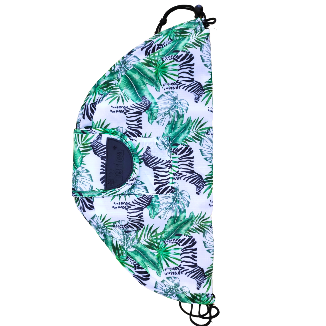 Zebra - Drawstring Cosmetic Travel Bag - Image 2